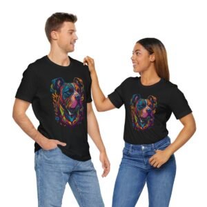 Pitbull Dog in Color - Unisex - Jersey Short Sleeve Tee - T-Shirt