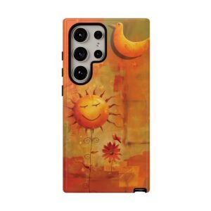 Sunny Disposition in Orange - Samsung Galaxy S24 S23 S22 Models - Cell Phone - Tough Cases