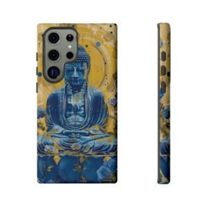 Buddha Has the Blues - Blues and Golds - Samsung Galaxy S22 S23 S24 - Cell Phone - Tough Cases