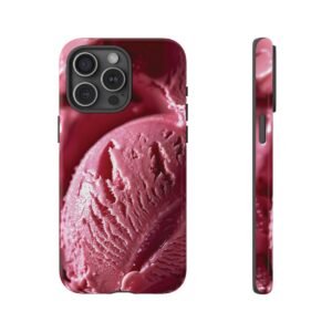 Phone Cases - Scoop Raspberry Gelato - Ice Cream - iPhone 14 15 - Cell Phone - Tough Cases