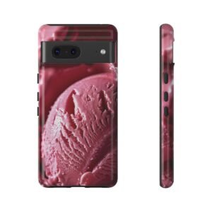 Phone Cases - Scoop Raspberry Gelato - Ice Cream - Google Pixel 5 6 7 8 - Cell Phone - Tough Cases