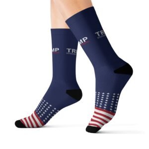 American Flag - Trump 2024 - Red White Blue - Footwear - Sublimation Socks