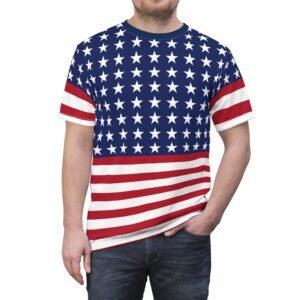 American Flag - Red White Blue - Stars and Stripes - Unisex Tee - T-Shirt
