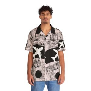Abstract Airplane Design - Men's Hawaiian Shirt