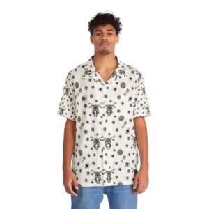 Hawaiian Shirt - Motorcycle Print - Men's - Biker Shirts