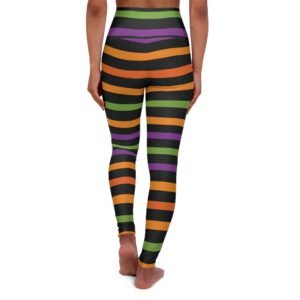 Witch's Stripes - Colorful - Halloween - High Waisted Yoga Leggings - Pants