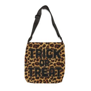 Realistic Leopard Fur - Halloween - Trick or Treat - Animal Pattern - Adjustable Tote Bag