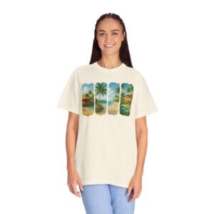 Unisex Garment-Dyed T-shirt - Comfort Colors 1717 - Brush Stroke Art - Island Luxe Painting