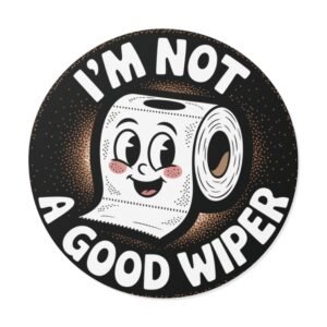 Funny Bathroom Vinyl Stickers, Prank Stickers - Humorous Kitchen Decals, Gift for Home Decor, Laughs for Restrooms, Quirky Wall Art