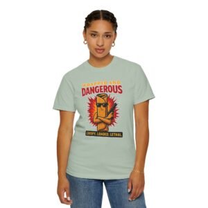 Unisex Garment-Dyed T-shirt - Comfort Colors 1717 - Lumpia - Eggrolls - Wrapped and Dangerous - Crispy Loaded Lethal