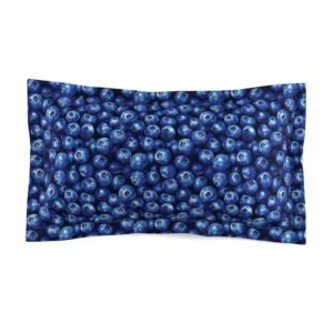 Pillow Sham - Fresh Blue Blueberries Pattern - Standard or King