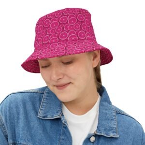 Bucket Hat - Fresh Pink Grapefruit Pattern - Fun Spring or Summer Accessory